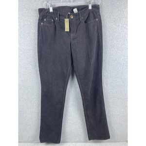 J Crew Vintage Matchstick Pants Women's 29 R Skinny Leg Corduroy Brown City Fit